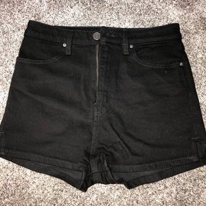 Black Jean shorts